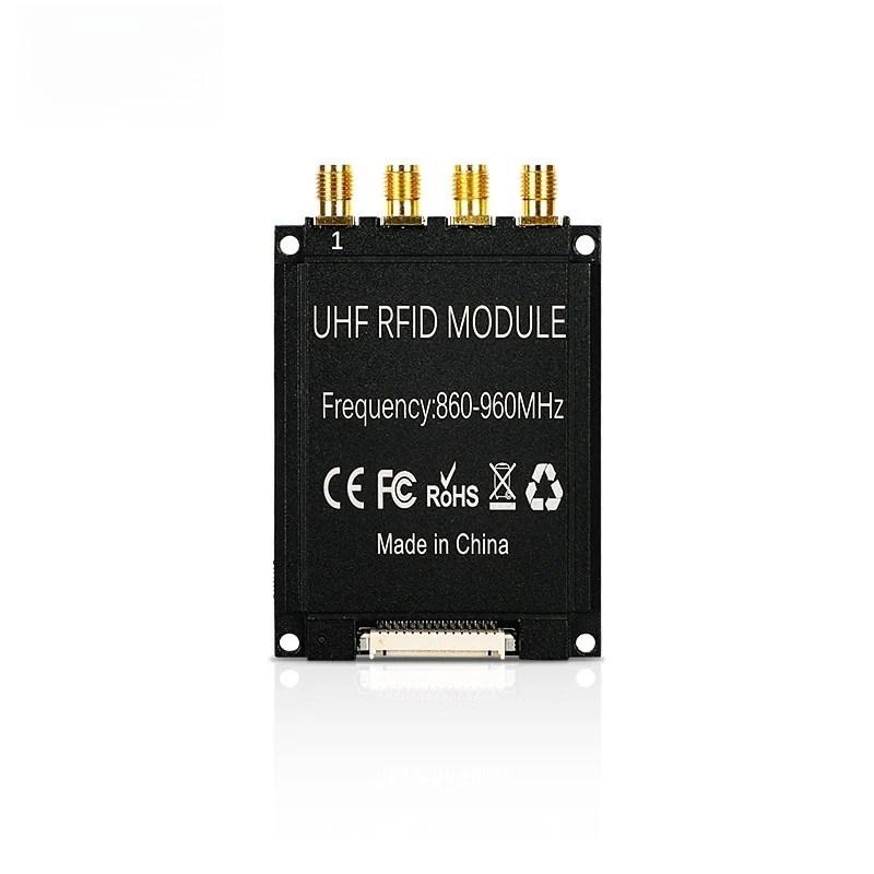 E710 Chip UHF RFID Reader Module 860-960MHz EPC Gen2 4 Antenna Ports RS232 TCP/IP GPIO Interface Long Range Card
