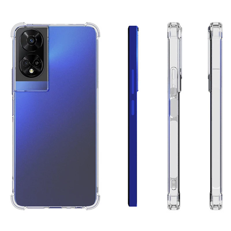 حافظة TCL 50 5G SE Pro XL وسادة هوائية مقاومة للصدمات وسادة هوائية شفافة من السيليكون غطاء خلفي من البولي يوريثان حافظة هاتف ناعمة لهاتف TCL 50 XL Pro Nxtpaper