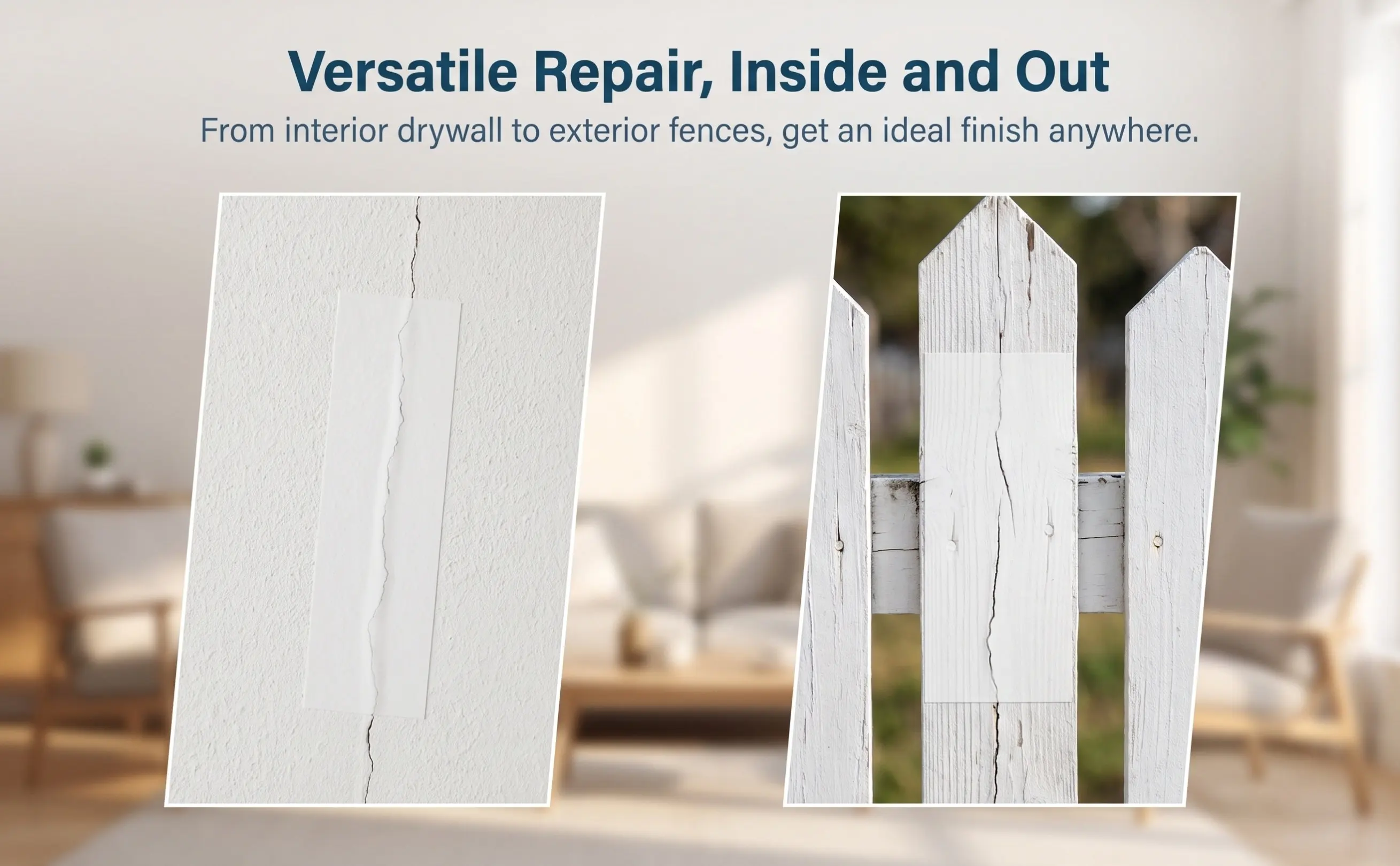 10Sheets Self-Adhesive Vinyl Siding Repair Patches Easy Peel Stick Wall Blemish Covering Sticker Set for Cracks Holes Damaged