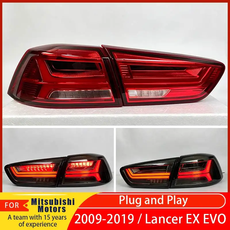 For Mitsubishi Lancer EX ES&Lancer EVO X GTS taillight assembly 2008-2017 modified LED model brake lights, reverse lights
