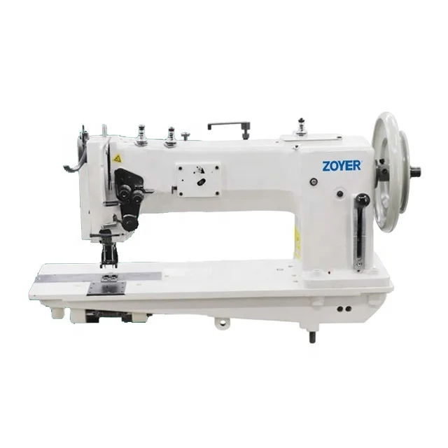ZY-SF228-L15 Zoyer Industrial Flat-Bed Long Arm Sewing Machine Motor Automatic Feed Single/Double Needle For Heavy Duty Leather