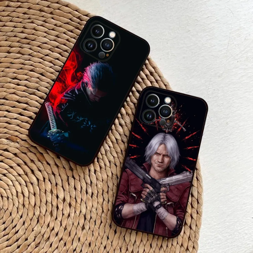 

Game D-Devil May Cry Phone Case For iPhone 15,14,13,12,11,Plus,Pro Max,XS,X,XR,SE,Mini,8,7 Soft Silicone Black Cover