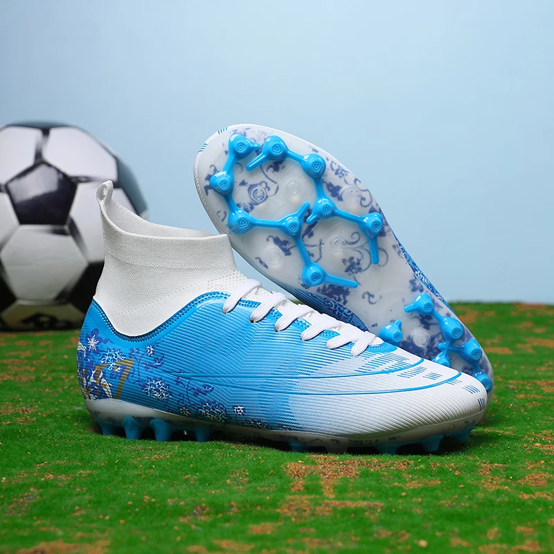 

Men Long Spikes Soccer Shoes Fast Football Shoes Society Cleats Comfortable Football Field Boots Professional Unisex Sneaker