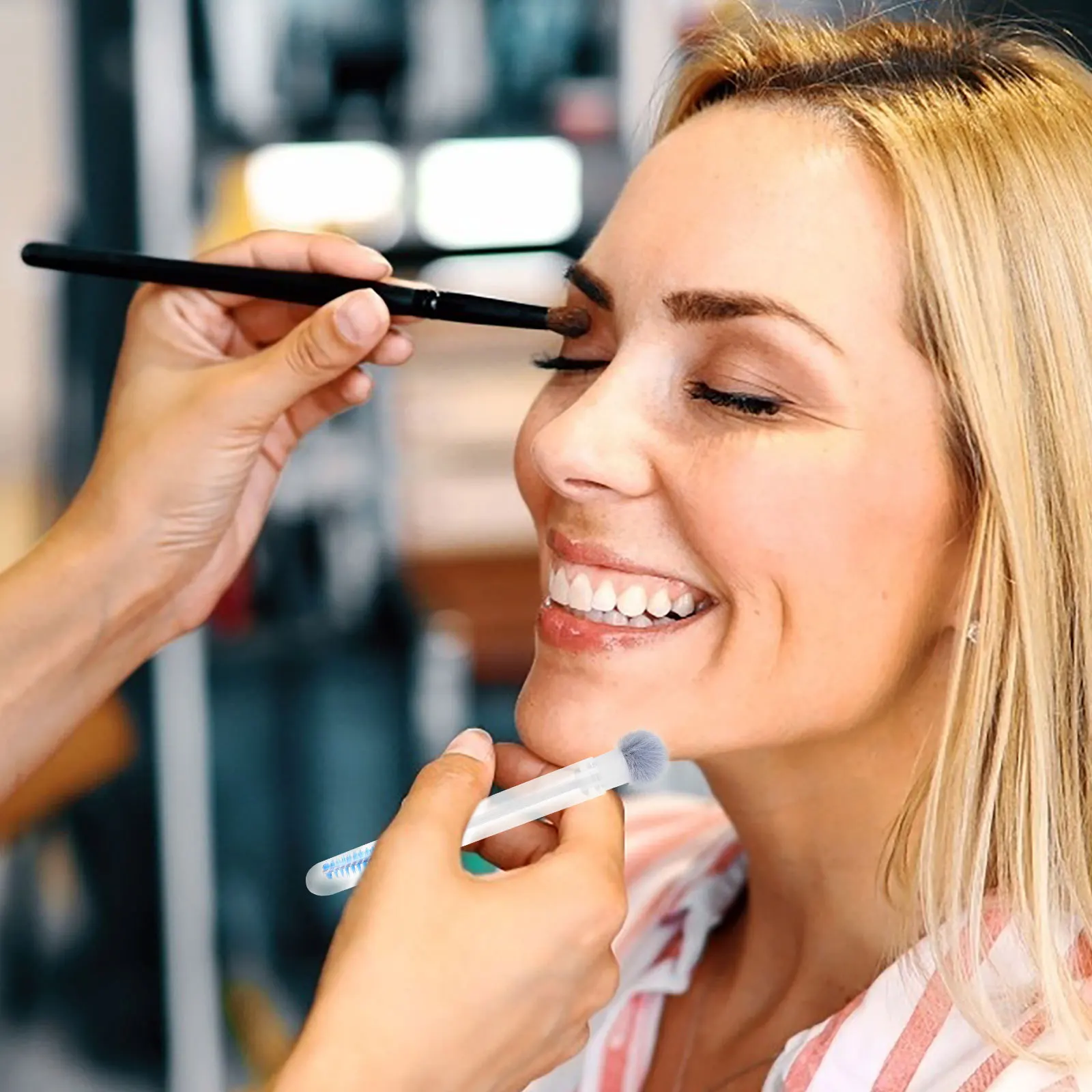 5 szt. Szczoteczek do rzęs z kolorowymi tubkami, aplikator do brwi, przenośna szczoteczka do tuszu do rzęs, aplikator do brwi i rzęs