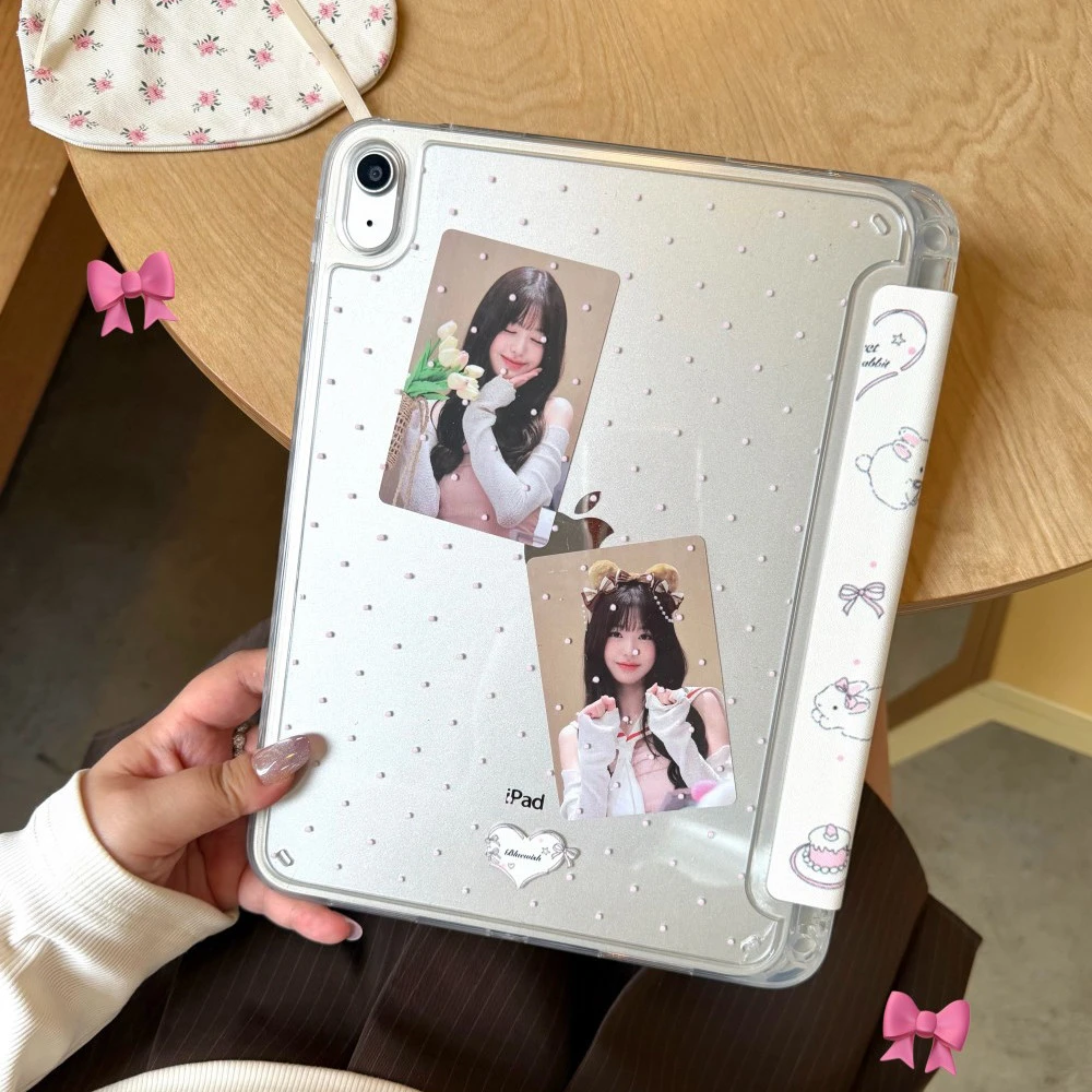 Love Rabbit New Tablet Case For iPad Pro 11 12.9in 13 15 M4 9.7 10.2 5/6th 7/8/9 10 11th MINI 6 7 Air 5 6 7 Trifold Case