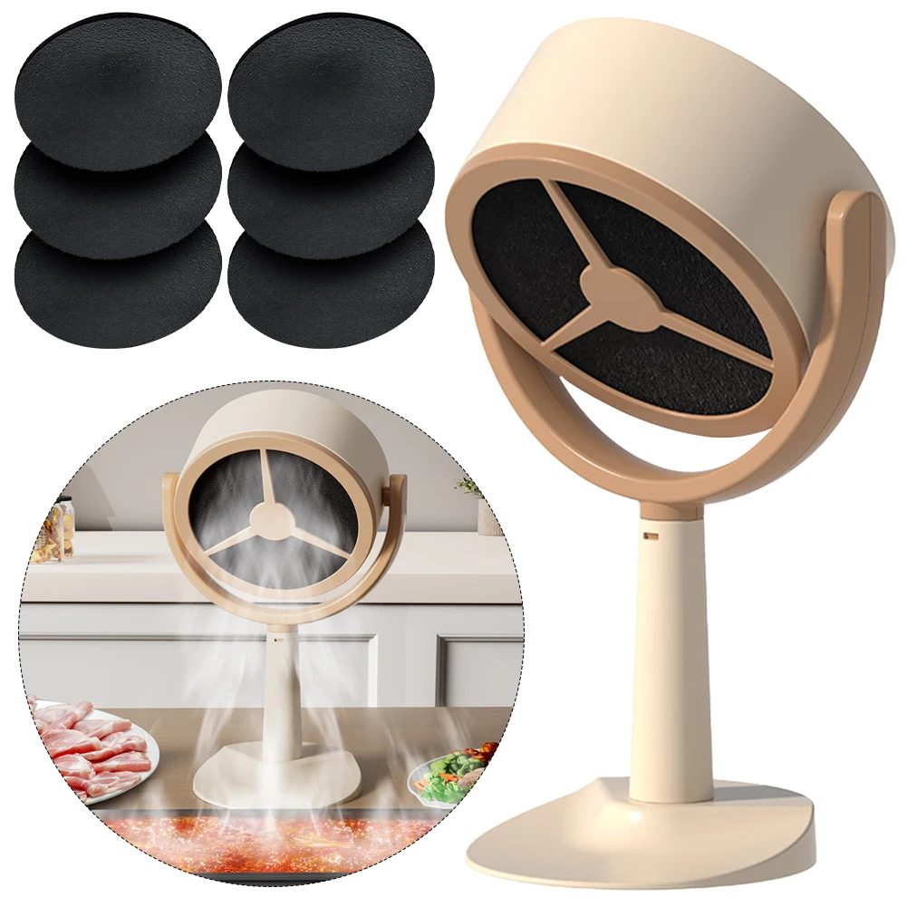 Desktop Range Hood Adjustable Angle Portable Exhaust Fan Rechargeable/USB Plug Mini Suction Cooker Hood for Indoor BBQ Hot Pot