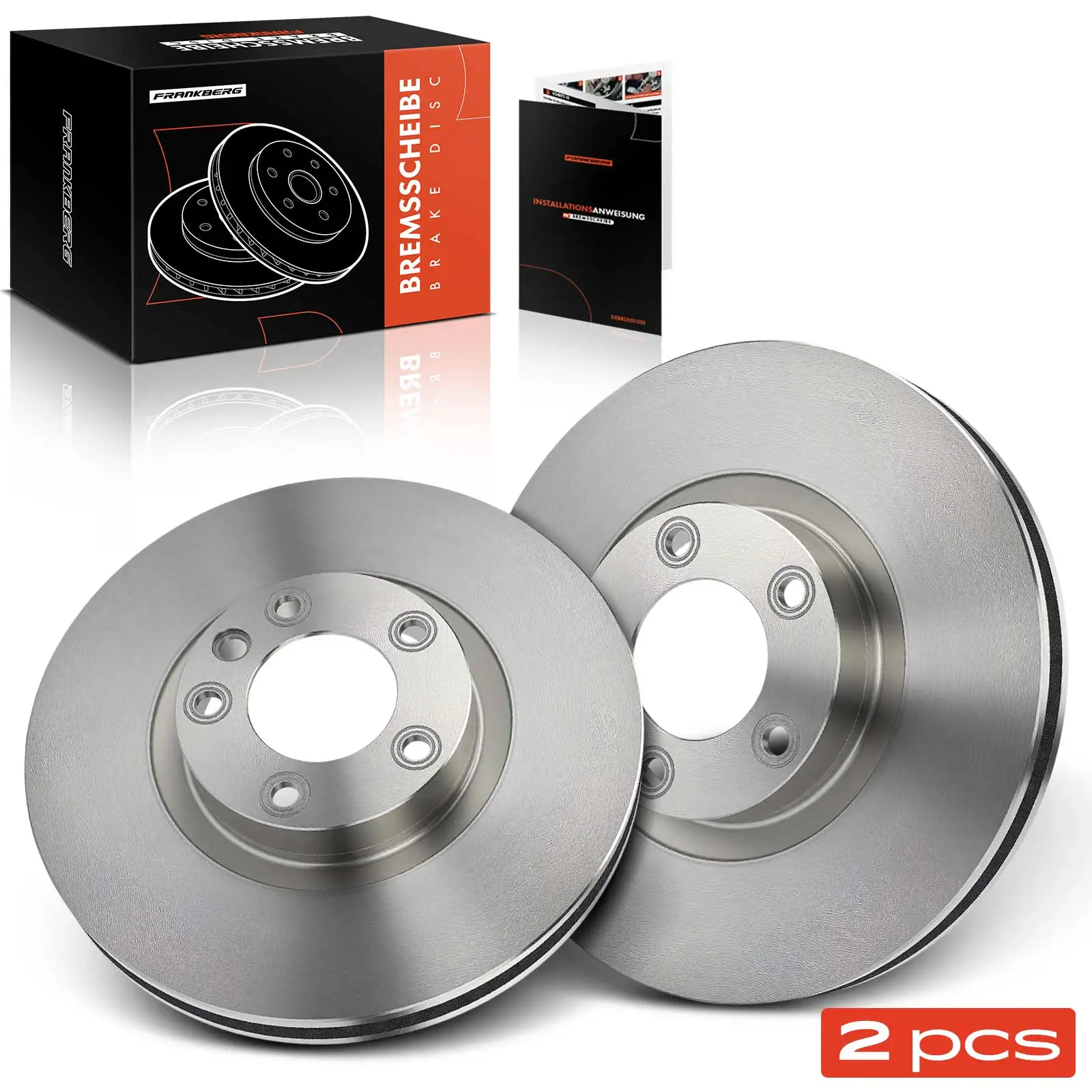 Frankberg 2x Remschijf Vooras Links Rechts voor VW Touareg 7P5 7P6 Porsche Cayenne 92A 95835140300