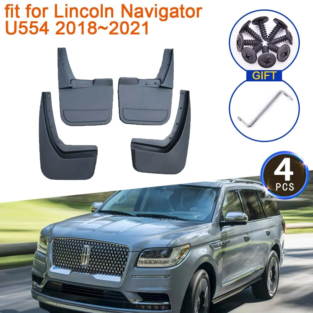 

Брызговики для Lincoln Navigator L U554 2018 ~ 2021 аксессуары 2020 2019 переднее заднее колесо анти-брызговик автомобильный Stying 4x