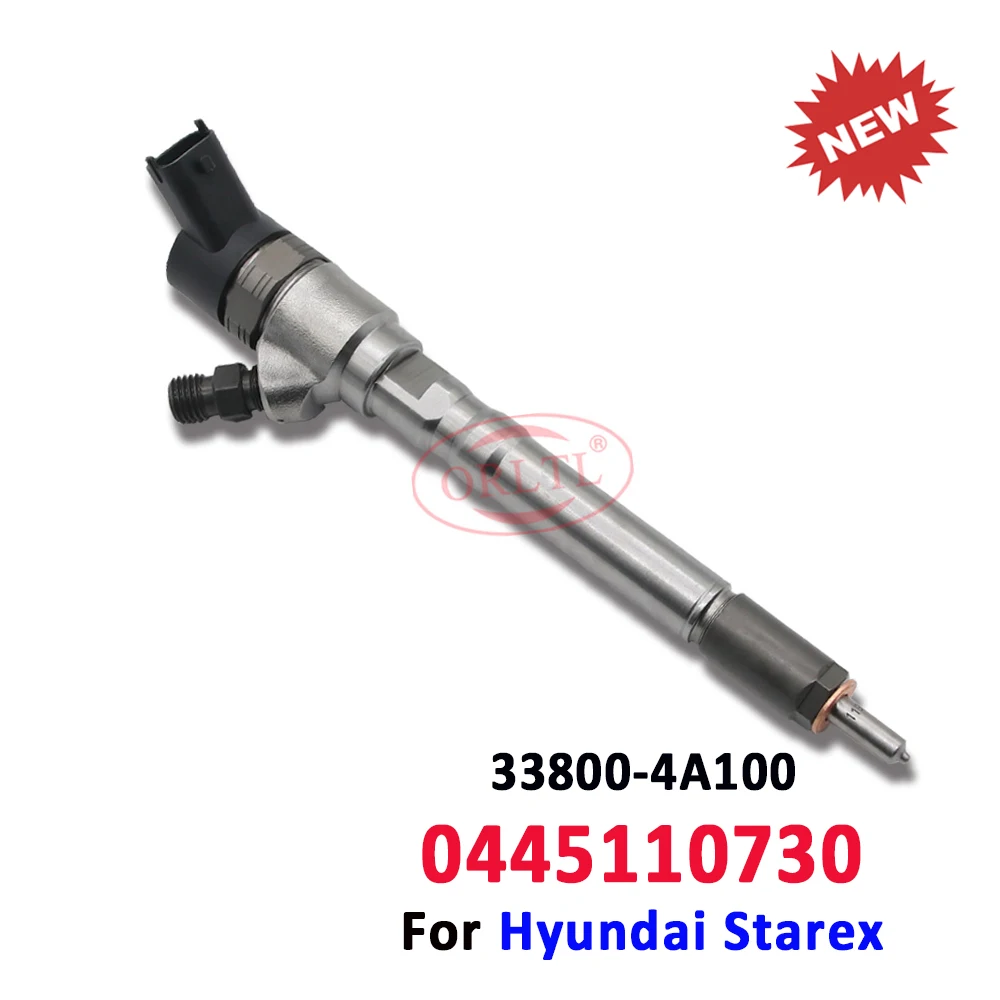 ORLTL 0445110730 Common Rail Injector Nozzle 0 445 110 730 Diesel Injector 33800-4A100  For Hyundai Starex and Kia Sorento