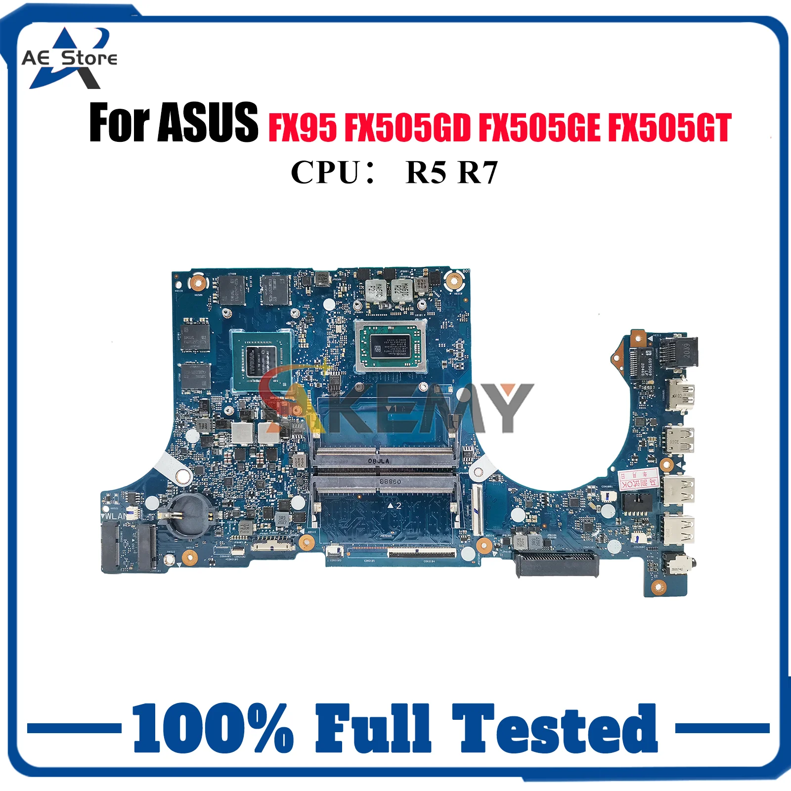 

FX505DT Laptop Motherboard For ASUS TUF Gaming FX505GD FX505GT FX505D FX95D FX505GE Mainboard With R5 R7 CPU 100% tests OK stk