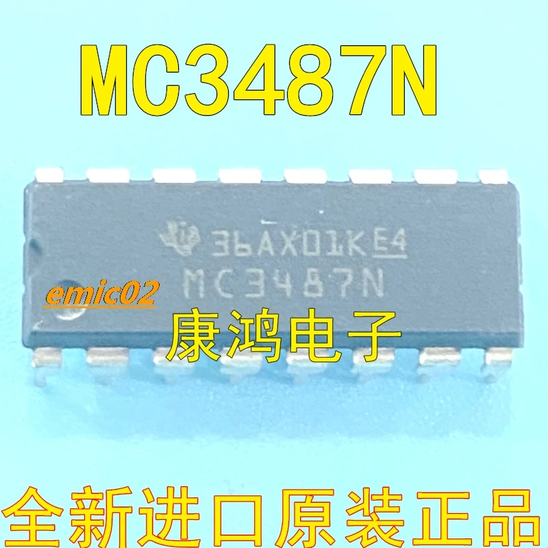 

5 шт., Оригинальные запасные части MC3487N MC3487 DIP-16 IC