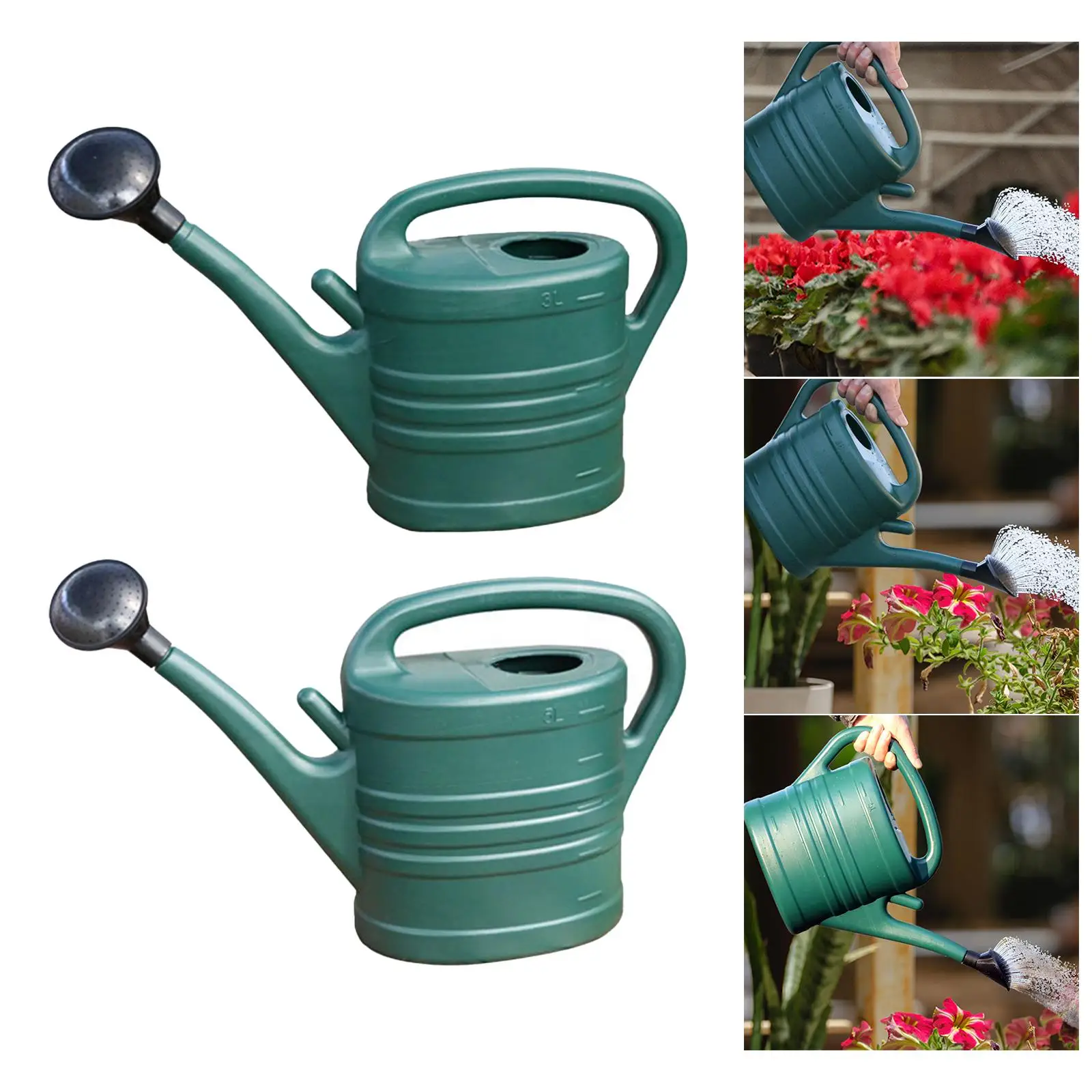 Watering Pot Home Garden Watering Can with Sprinkler Head Long Spout for Plants Pot Farmhouse Planting House Flower Backyard