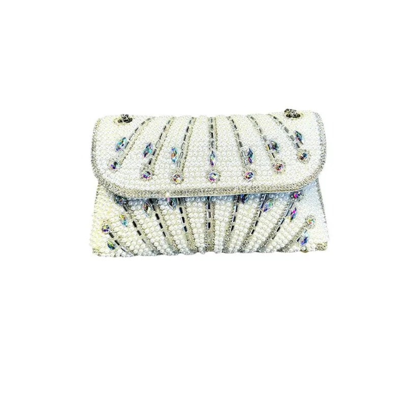 Strass Cadeia Crossbody Bag para Mulheres, Embreagem Envelope Noite, Bolsa de Designer Feminina, Carteira De Festa, Bolsa De Casamento