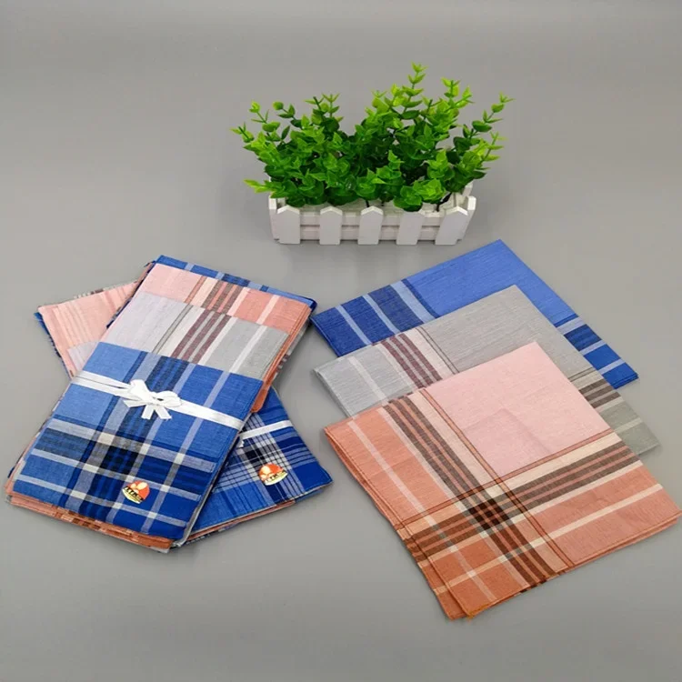 38 x 38CM Cotton Handkerchief Men's Handkerchief Sweat-absorbent Square