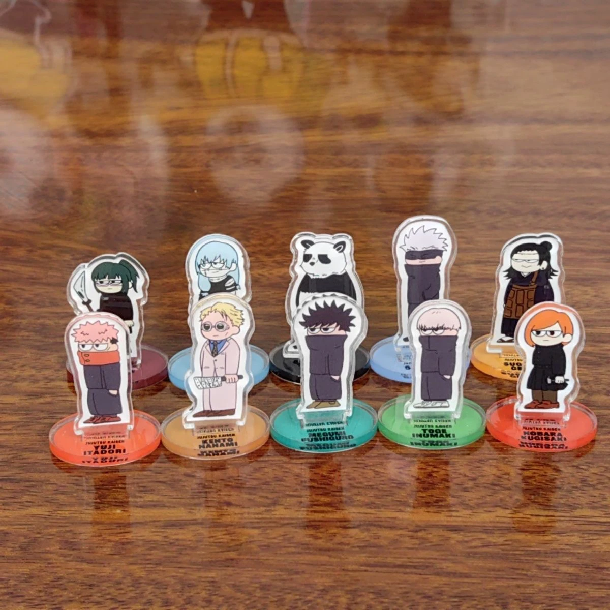 Anime Jujutsu Kaisen Satoru Gojo Itadori Yuji Acrylic Mini Standing Plate Stand Figure Indicative Board Desk Ornament Xmas Gifts