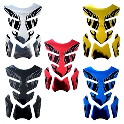 Motorcycle Tankpad Sticker Fishbone 3D Tank Pad Stickers Oil Gas Protector Cover Decoration Flame For Honda Yamaha Accessories