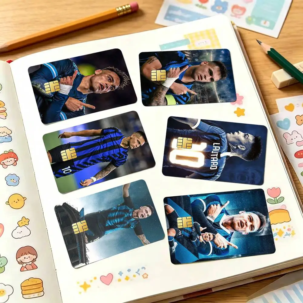 

F-Football L-Lautaro Martinez Credit Card HD Stickers Game Card Decal Small Chip Waterproof Sticker Gift