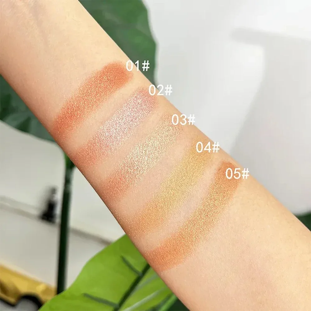 Private Label Shimmer Single-color Highlighter Pressed Powder Custom Logo Matte Long Lasting Brighten Contour Makeup Wholesale