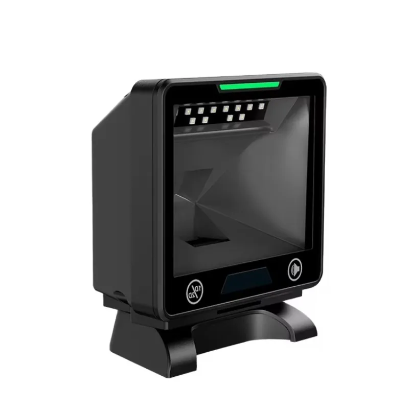 Groothandel USB Handsfree Big Scan Window QR-codelezer Platform Barcodescanner voor POS Supermarkt Retail