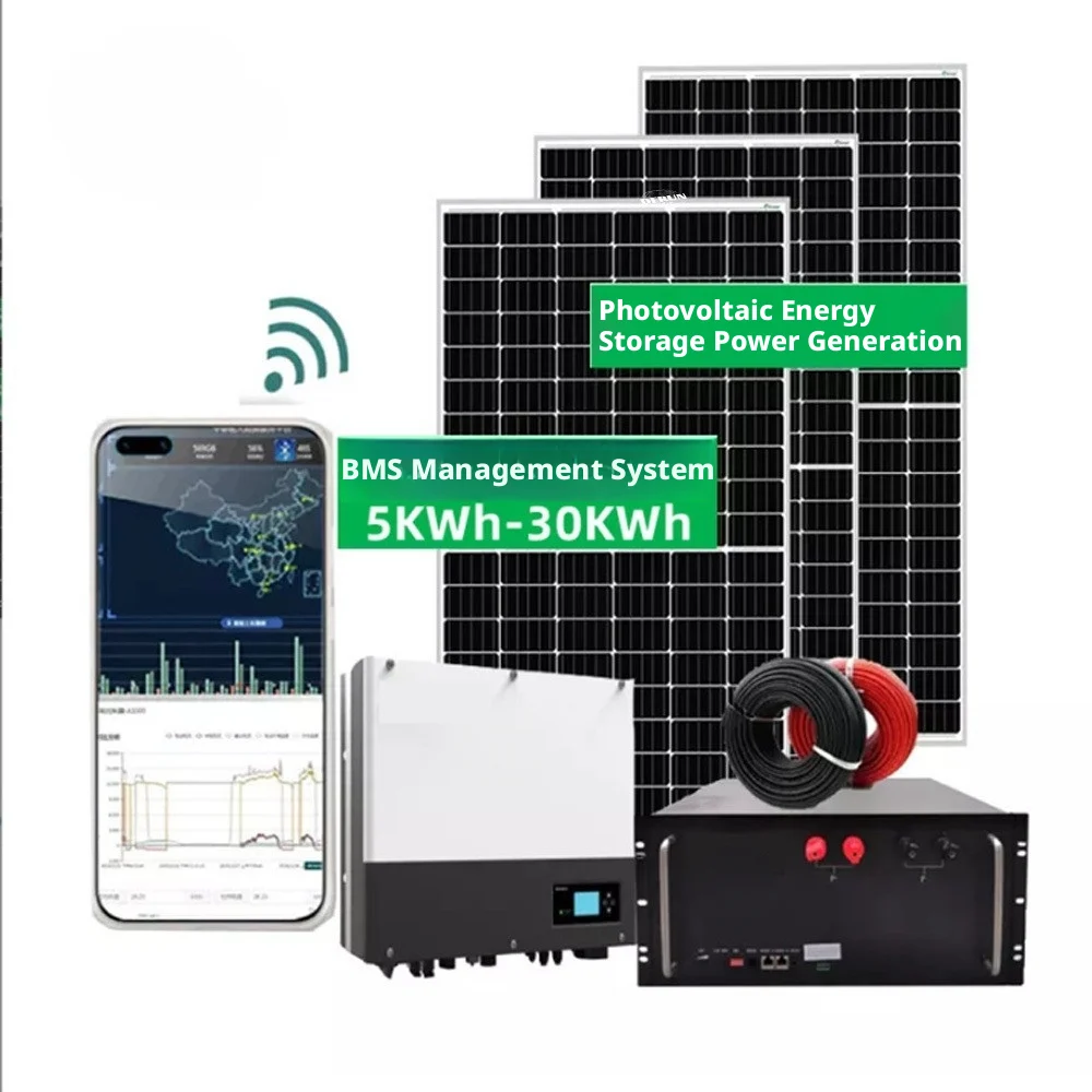 SINOSUN Split 8kW 15kWh Residential Hybrid Solar Power System with Integrated Battery and Inverter for On/Off-Grid Use