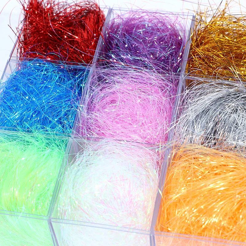 Raffia Shredded Shred Paper Gift Box Filler, Colorful Symphony Straight Paper, High Grade Cosmetic Decor Material Packaging, 8g