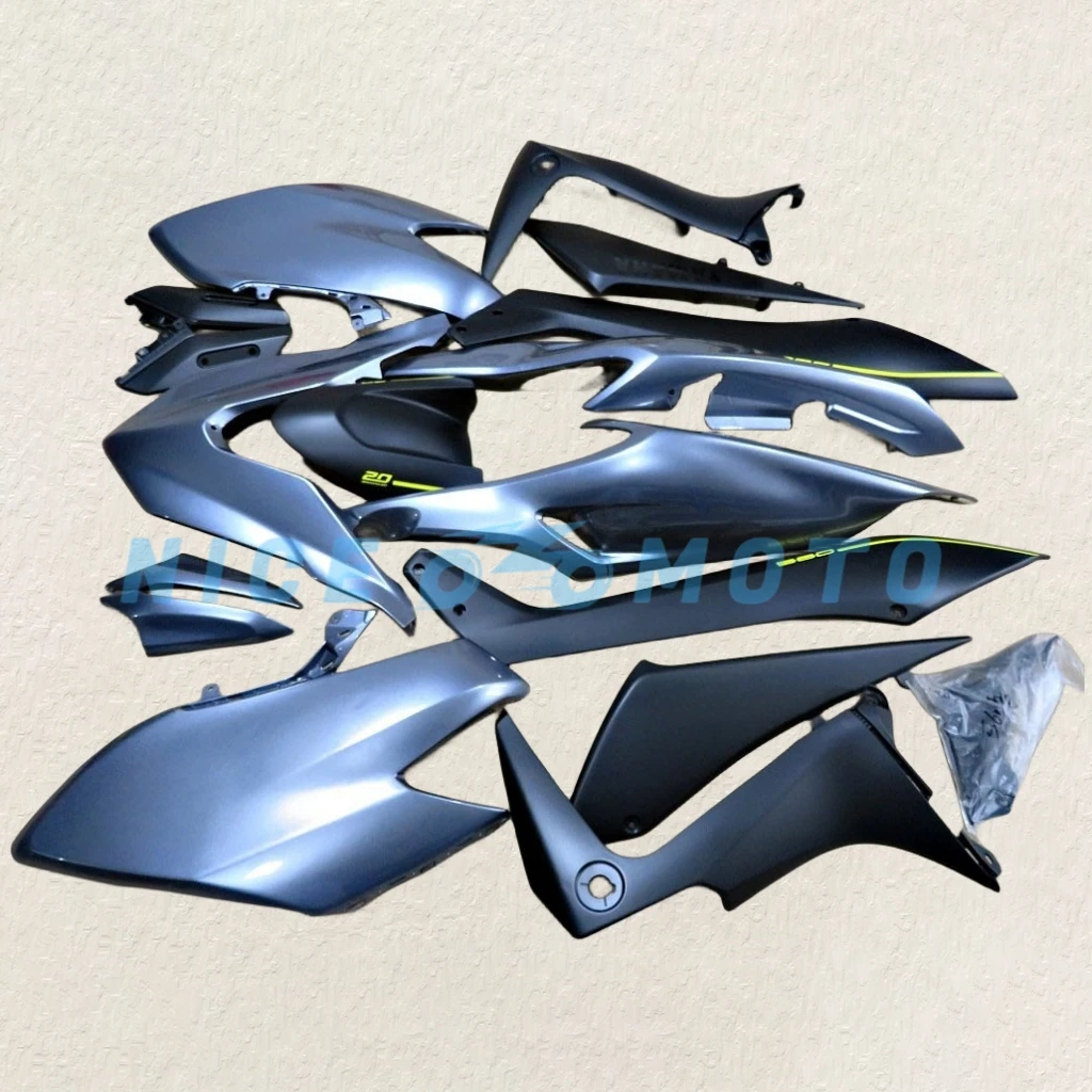 Kit gris plateado adecuado para YAMAHA TMAX530 2017 2018 2019 TMAX 530 17 18 19 T-MAX530 juego de carenado de motocicleta
