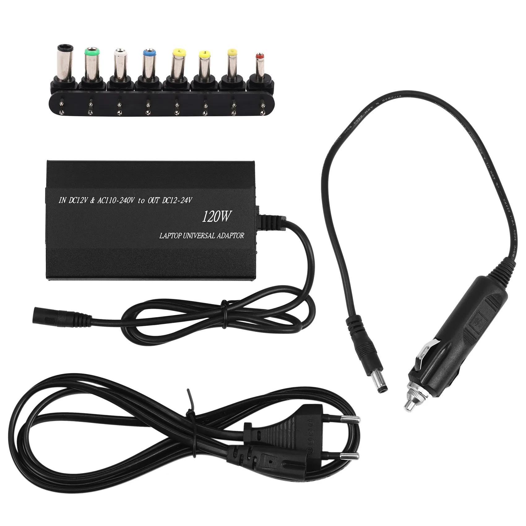 Adaptador para laptop Carregador de energia Multifuncional Adaptador para laptop Carregador de energia universal 120W