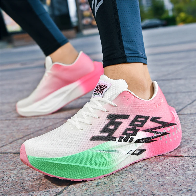 

Мужские кроссовки для бега, дышащие, для тренировок на открытом воздухе, для соревнований, нескользящие, с амортизацией, люксовые, для пар, сетчатые, для бездорожья