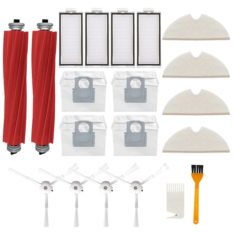 Замена для Roborock Q7 Max/Q7 Max +/T8, аксессуары для роботов-пылесосов, основная боковая щетка, фильтр Hepa, тряпка для швабры, детали