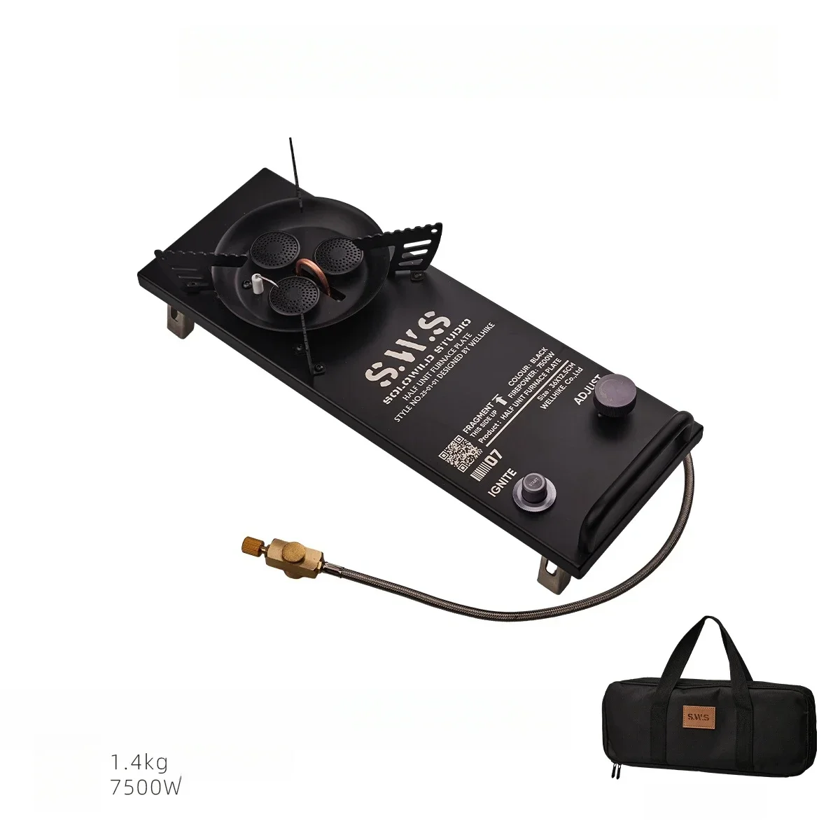 

IGT Полуохранная газовая плита 7500 Вт Высокомощная горелка из алюминиевого сплава IGT Складная газовая горелка для кемпинга Igt Гриль-барбекю Настольная плита