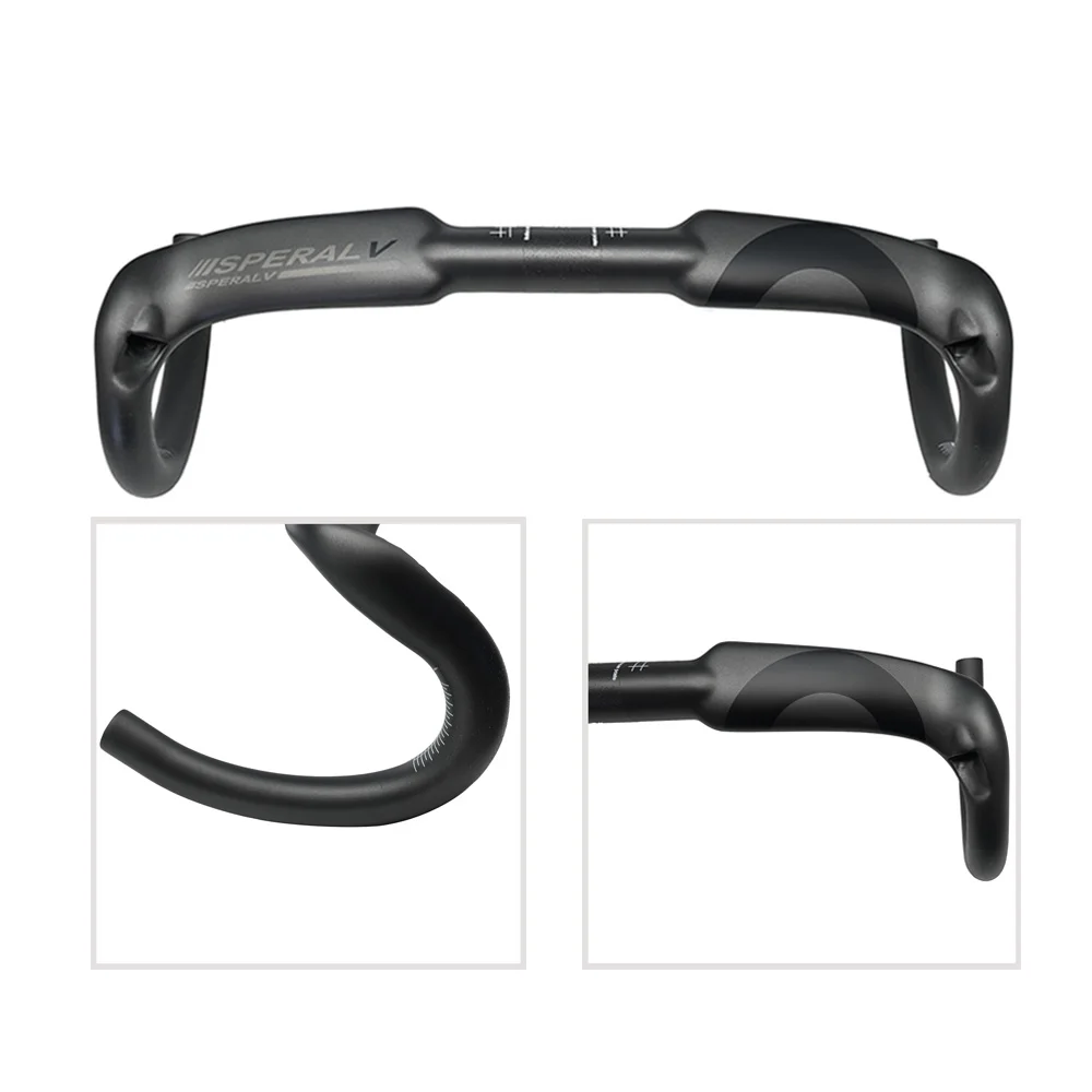 New full carbon fiber road Bike handlebar racing handle Bike bend Bicycle carbon handlebar 31.8*400 420 440MM