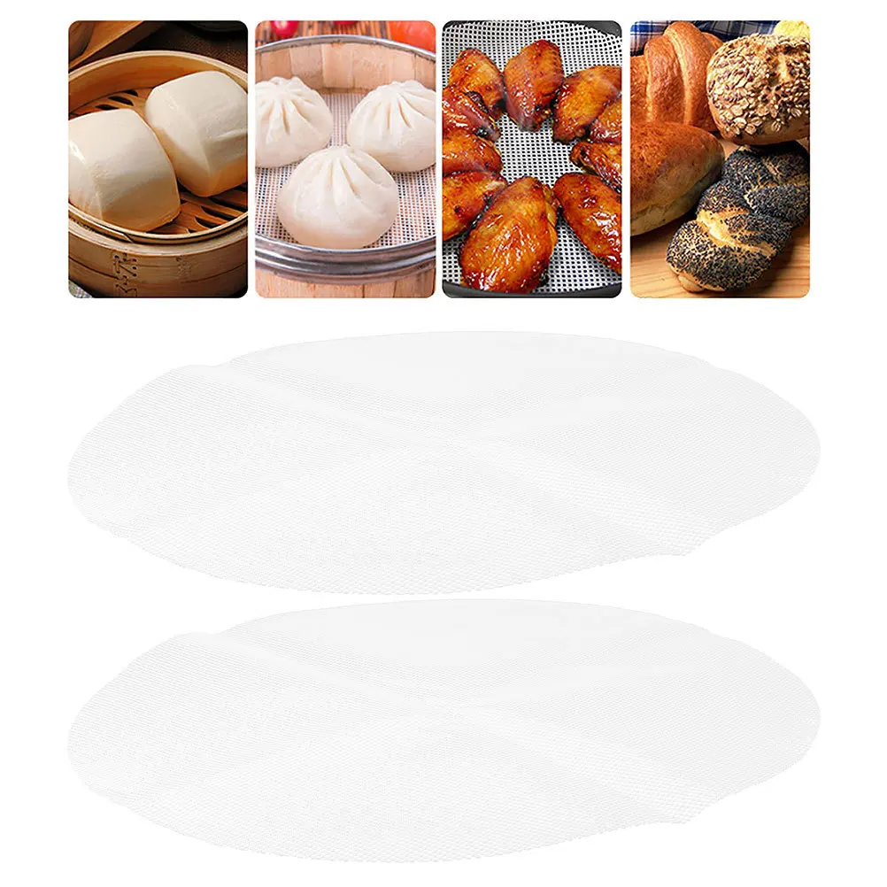 

6Pcs Reusable Steamer Pads Silicone Mats Antistick for Buns Dumplings Kitchen Supplies Dumpling Steamer Sheets