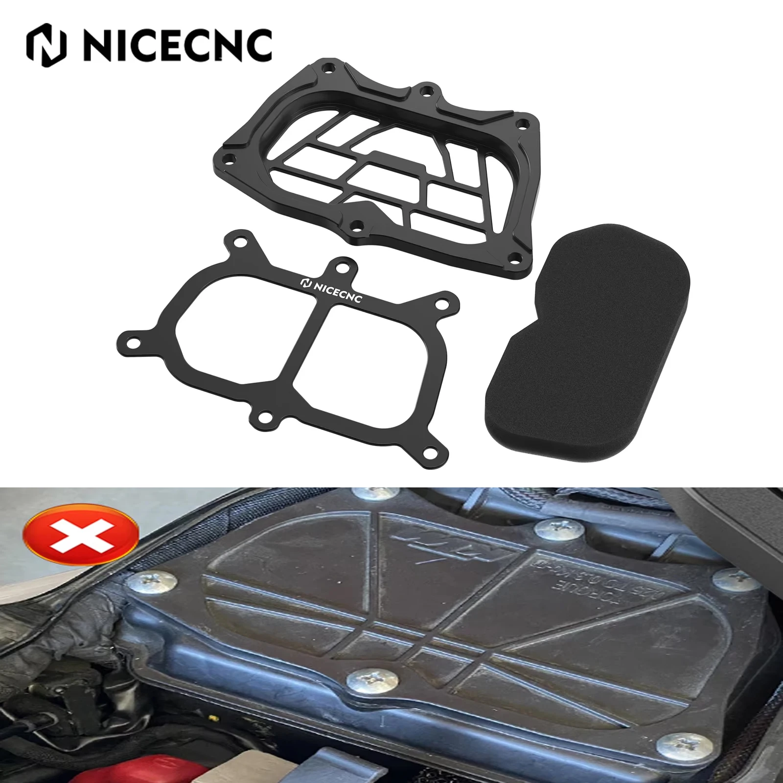 

For KTM 390 Adventure 2021-2024 Air Filter Box Cover Kit For KTM 125 200 250 390 Duke 17-2023 Husqvarna SVARTPILEN VITPILEN 401