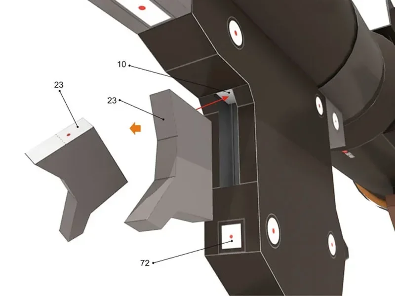 1:1 120cm granata a propulsione a razzo fai da te 3D modello di carta di carta set da costruzione costruzione giocattoli educativi per bambini modello militare