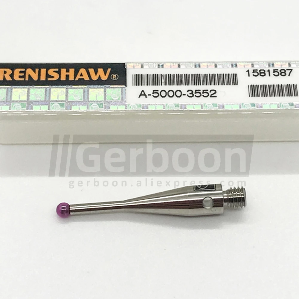 Renishaw A-5000-3551 A-5000-3552 A-5000-3553 M3 1mm 2mm 3mm Ruby Ball Stylus PS1-10R - Stainless Steel Stem L 21mm EWL 4mm 8mm