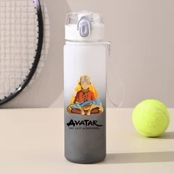 Avatar The Last Airbender Gradient Water Cup Outdoor Large Capacity Portable Sports Leak-proof Aang Katara Fitness Basketball