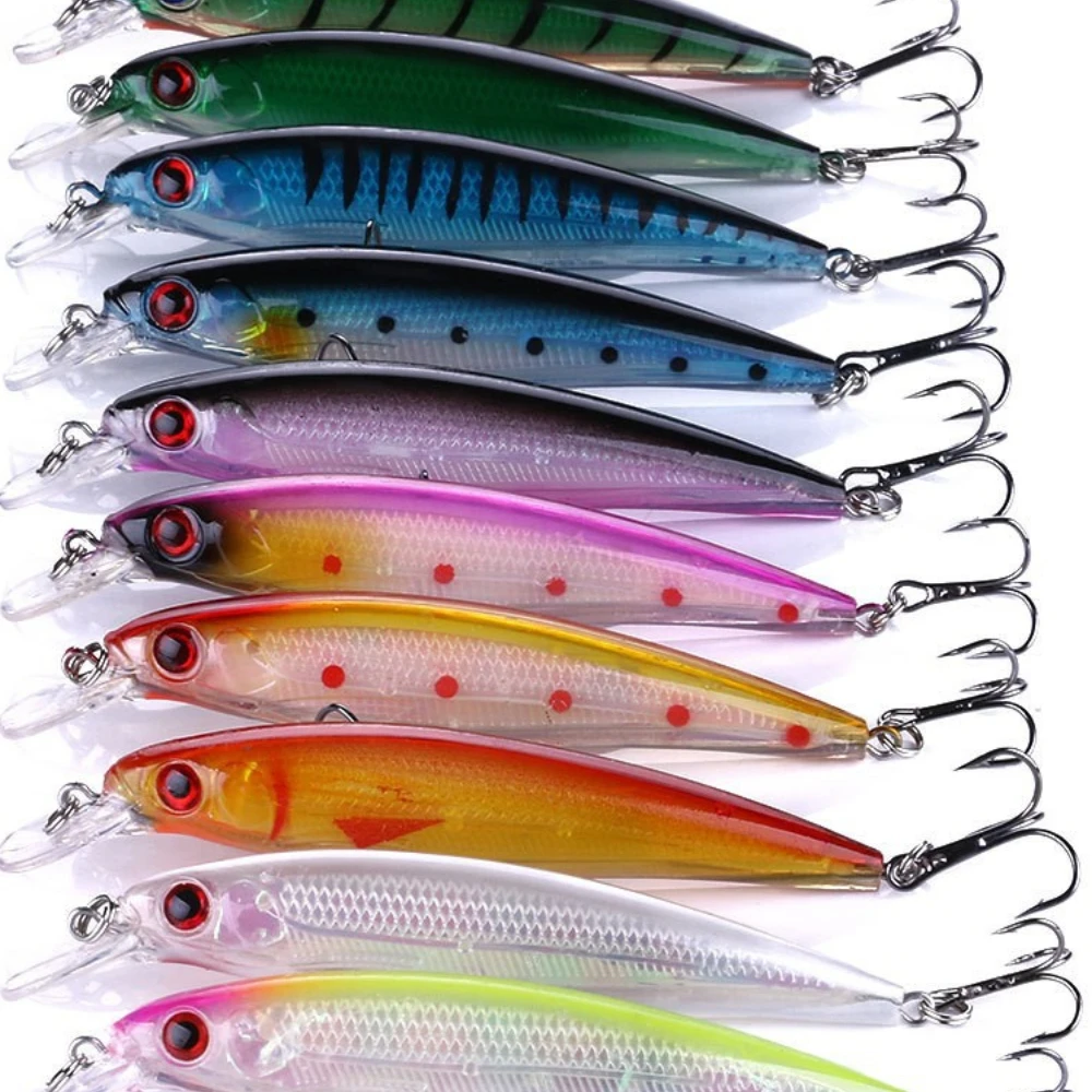 20-częściowy zestaw przynęt Minnow Lure Bait Floating Loyal Fake Bait Bionic Plastic Fishing Lure Set Stream Allure Fish Ocean River Rock Fish