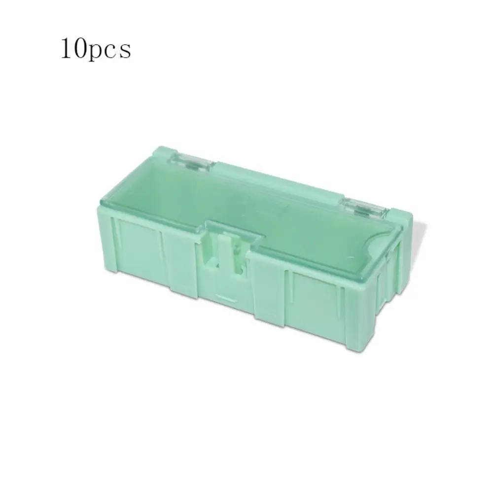 10pcs Mini SMD SMT Electronic Box Free Combination Easy To Take Electronic Component Parts Cases PP Dis/Assembly