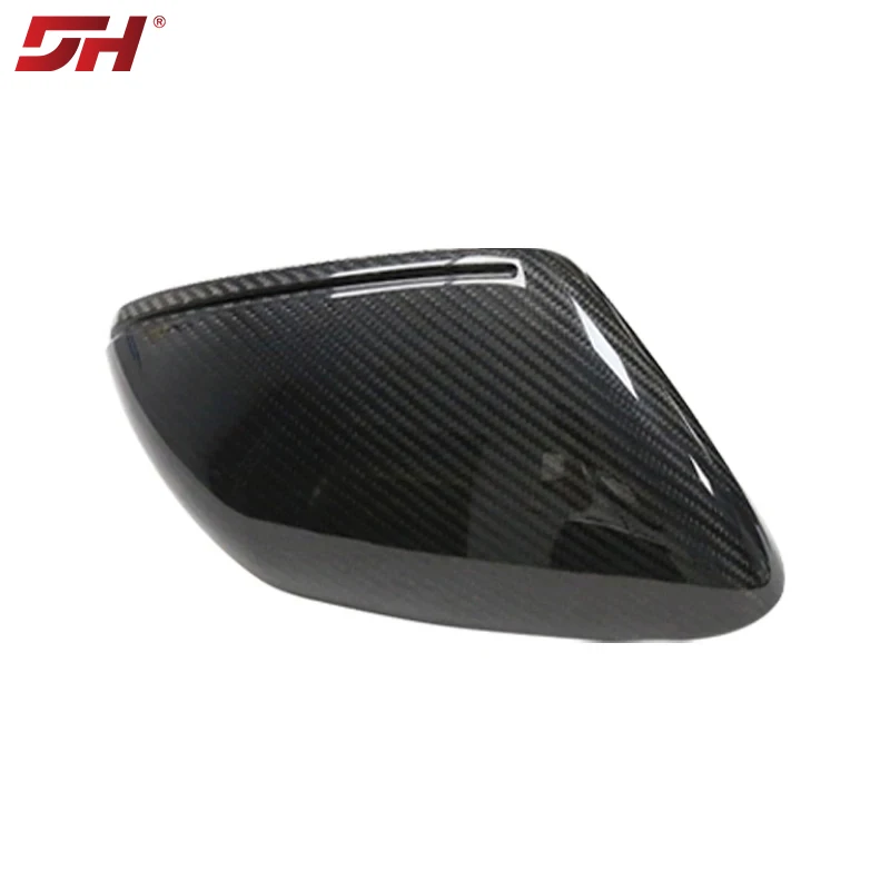 Automotive dry carbon replacement rearview mirror cover side mirror suitable for Porsche Taycan  2019-UP left-hand drive