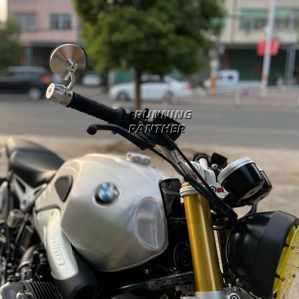 NEW Motorcycle CNC Handlebar Handle Bar Rearview Side Mirrors Bar End Mirror For BMW Rninet R9T R NINE T NineT Pure Urban Racer