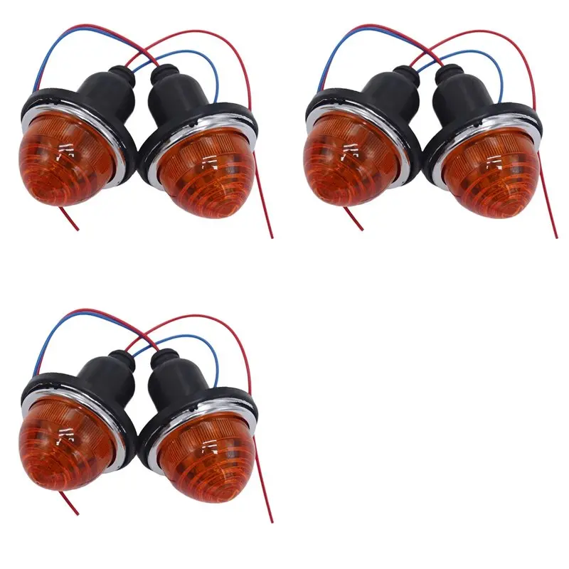 

AU28-6PCS Rear Stop/Taillight Light L594 LPB630 Yellow Indicator Lamps Lights As Lucas L594