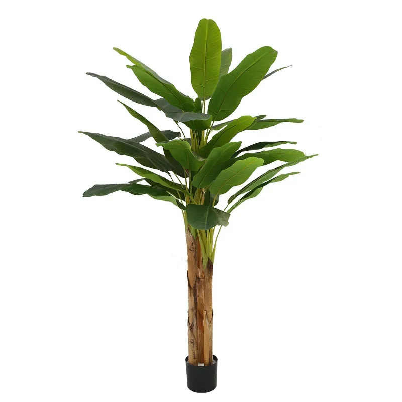 

Nordic large artificial plant plantain green plant false leaf living room floor tree decoration