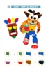 MOC 충돌 Bandicoots 괴물 빌딩 블록 세트 게임 주요 캐릭터 가방 비버 벽돌 장난감 어린이 선물 (1027 PCS) 6