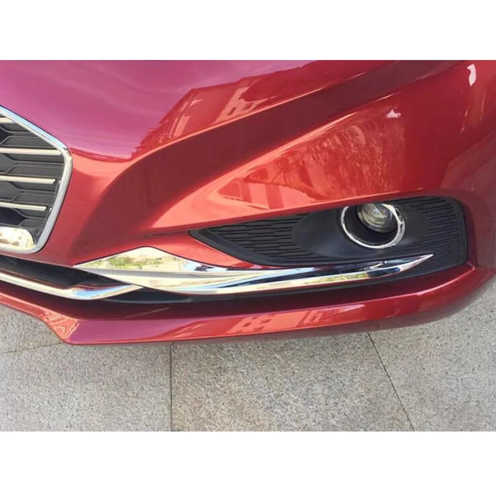 For Chevrolet Cruze Sedan 2017 2018 2019 2020 2021 Eyebrow Front Fog Light Trim Lamp Frame ABS Chrome Cover Sticker Frame