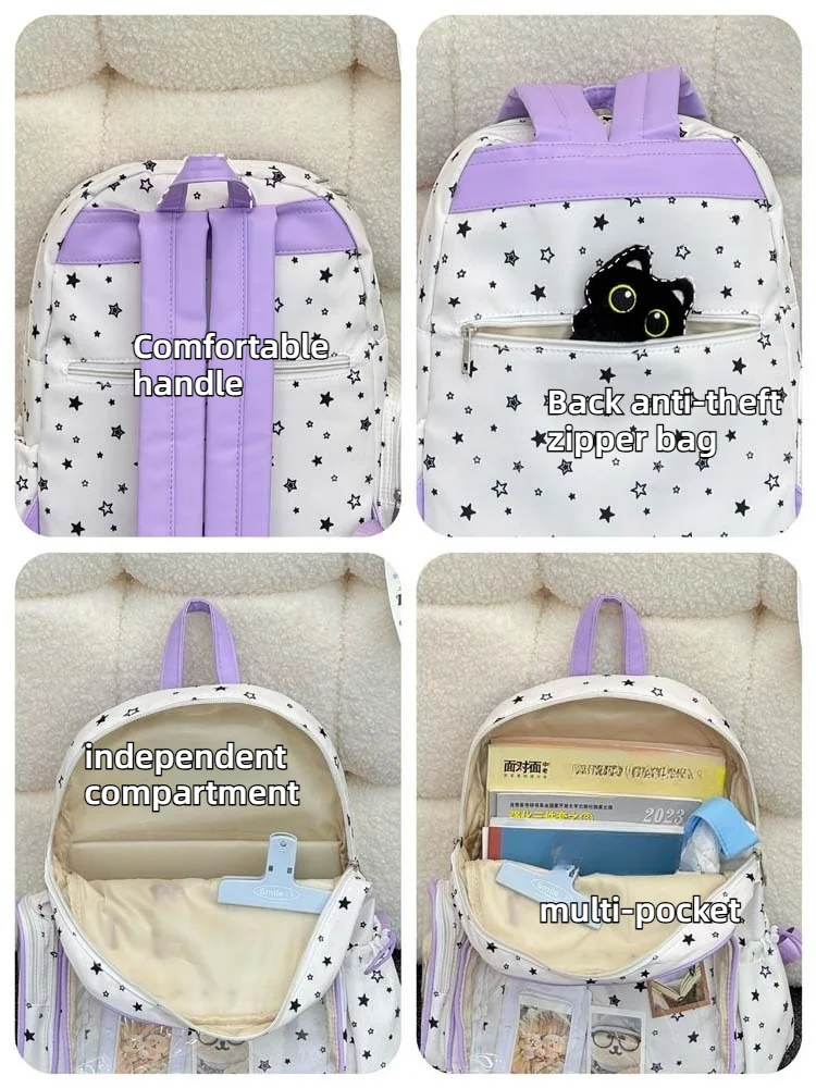 Kawaii Starry Harajuku Pastel Ita Backpack