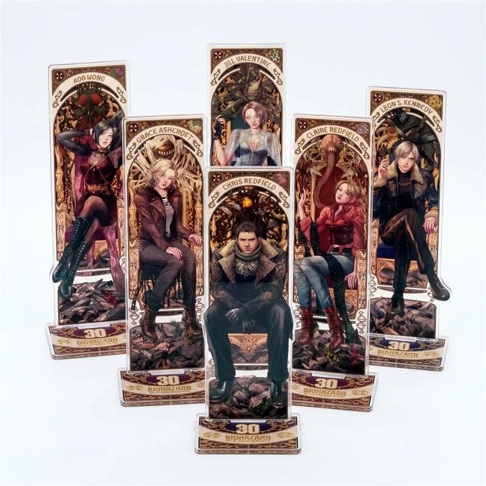 15CM NEW RE4 Castle 4 Reset Version of the Game Surrounding AcrylicKeychain Wholesale Display Model Christmas Gift