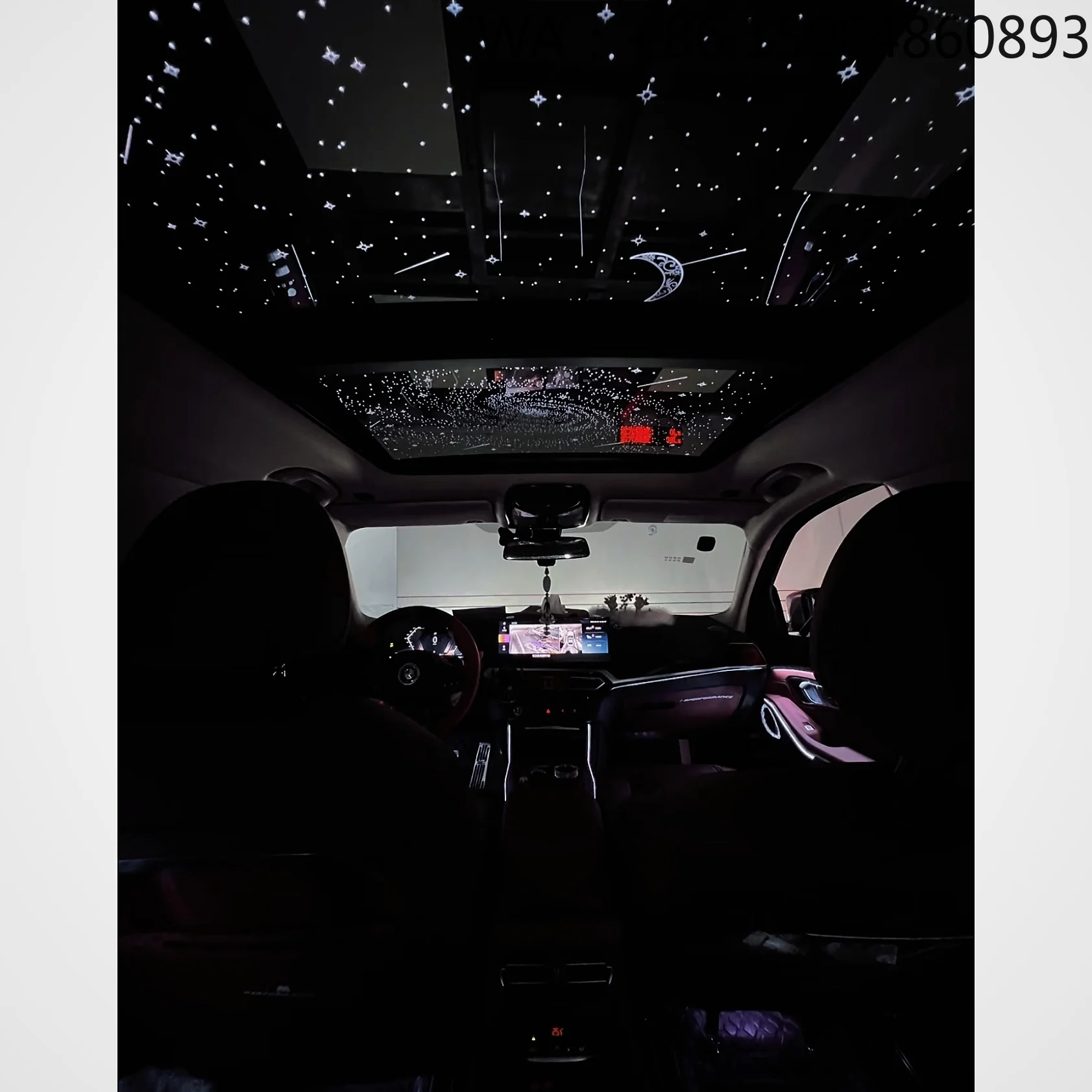 Customizable LED Daytime Running Light 12V Car Interior Starry Sky Decorative Strip Light Accessories