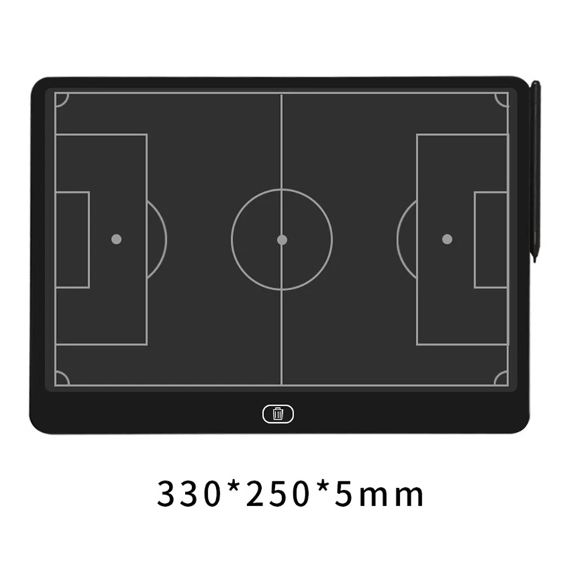 Electronic Soccer Coaching Board,16In LCD Screen Strategy Marker Board with Lock Function for Soccer,Horizontal Soccer-ANKL