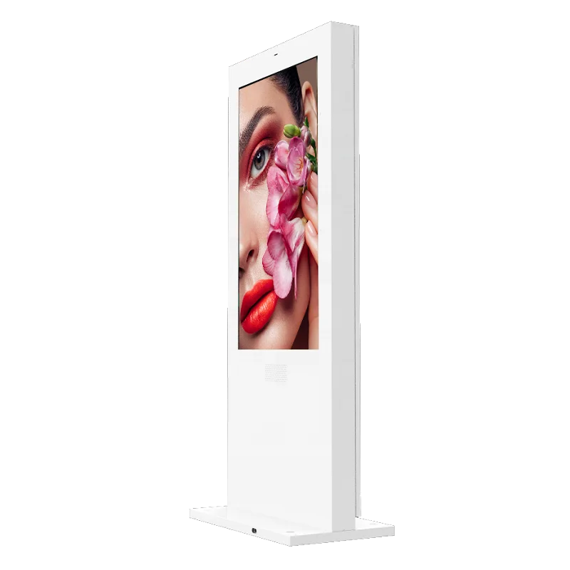 55 Inch Outdoor Vertical Waterproof LCD Advertising Machine 4K with Touch Screen 3000cd/m Display Monitor Totem Kiosk