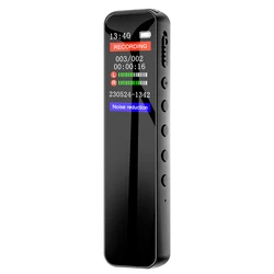 Portable Digital Voice Recorder Professional Dictaphone MP3 Player Noise Reduction Voice Activated Audio Recording for Meeting
